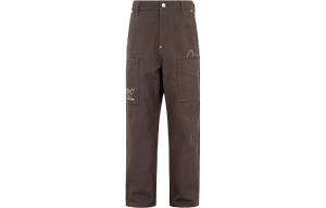 Брюки-карго мужские темно-коричневые Evisu, коричневый