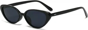 Женские солнцезащитные очки Melrose Small Cat Eye с градиентным переходом цвета, треугольной формы, для вечеринок, с защитой от УФ-излучения UV400, Black