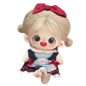 Очаровательная премиальная двусторонняя хлопковая кукла плюшевая кукла высотой 20см Dolls and bears dance