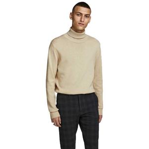 Свитер Jack & Jones Emil Knit Roll Neck Detail Melange, бежевый