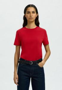 Базовая футболка SLFMYESSENTIAL O-NECK Selected Femme, светло-красный