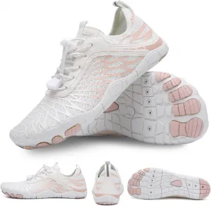 Босоногое туристическое обувь для женщин и мужчин, профессиональная обувь для походов и прогулок с широкой носочной частью, противоскользящая, легкая и дышащая Titype, белый