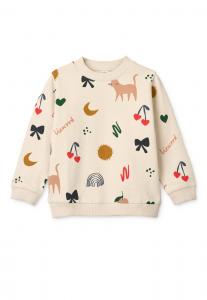 Толстовка Liewood THORA PRINTED UNISEX, Sandy/Pink