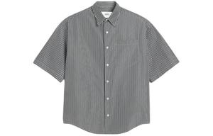 Полосатая короткая рубашка AMIPARIS, черная