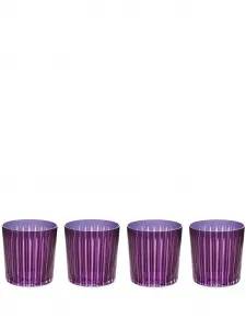 Набор Prism из четырех стаканов L'Objet, фиолетовый