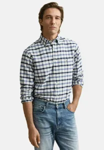 Клетчатая рубашка Gant, Faded Denim