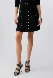 Mit nieten aline skirt Liu Jo, Black