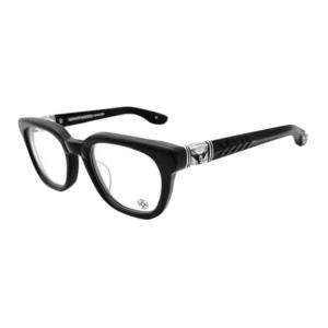 Chrome Hearts Квадратные очки для мужчин черные, Black