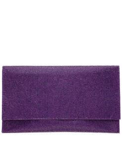 Женская универсальная рубашка с кристаллами Nina, фиолетовый