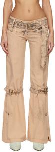Бежевые джинсовые брюки Issa Knwls