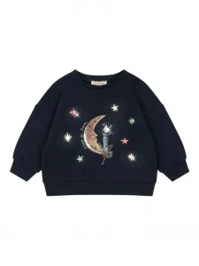 Свитшот Loupy Lou с круглым вырезом Konges Sløjd, синий