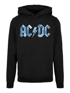 Пуловер F4NT4STIC Basic ACDC Rock Band Blue Ice Logo, черный