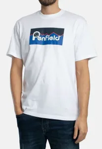 Футболка avec grande с оригинальным принтом и логотипом Penfield, Bright White