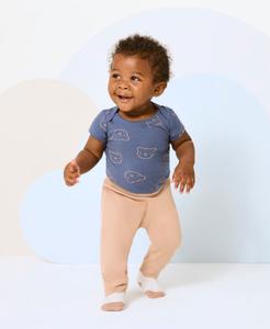 Комплект из 3 боди с короткими рукавами для мальчиков Huggies, White/Blue/Beige