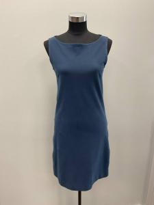 Circolo 1901 Платье-пике без рукавов темно-синего цвета