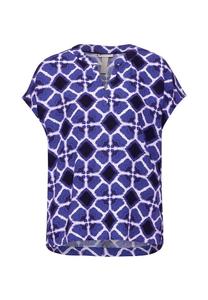 Блузка с короткими рукавами Street One, синий