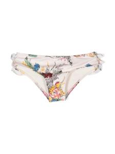 Плавки бикини Clover с оборками Zimmermann Kids, нейтральный