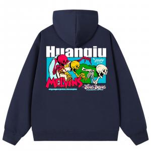 Толстовка Unisex Hooded Moderate Regular HUANQIU, темно-синий