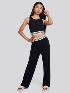 Детский сет из кроп-топа и шорт для отдыха Juicy Couture, Black