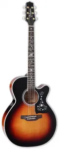Takamine EF450C TT BSB блестящий коричневый санберст с чехлом