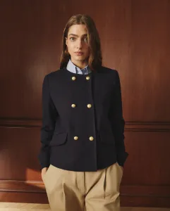 Женская короткая однотонная куртка Lloyd'S, темно-синий