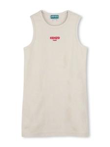 Kenzo Kids жаккардовое платье с узором, нейтральный