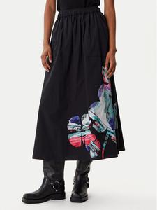 Трапециевидная юбка regular fit Ella Lacroix 25WWFW05 Desigual, чёрный