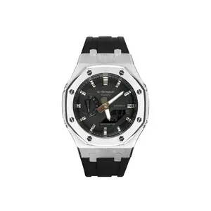 CASIO Retrofit Series кварцевый механизм часы на резиновом ремешке унисекс черный циферблат