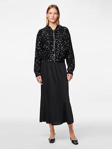 Юбка до колена Pieces, черный