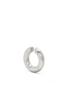 Массивная серьга-кафф M Tom Wood, серебяный