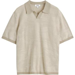 COS Мужская поло бежевого цвета