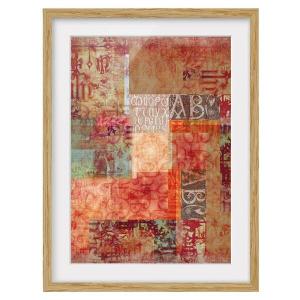 Картина Bilderwelten Schriftmuster IV, 70x100x2 см, разноцветный