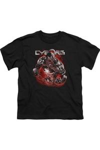 Футболка с коротким рукавом для подростков Justice League of America Engaged Gildan, черный