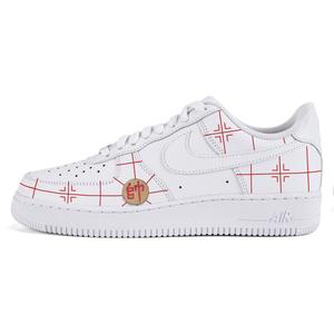 Кроссовки Nike Air Force 1 Skateboarding Shoes Men Low-top White/red, белый