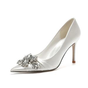 TADSW Туфли на тонком каблуке, женские, белые