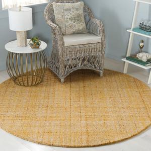 Ковер SAFAVIEH, 183 x 183 см, Abstract Collection, Gold & Ivory, ручной работы, идеально для гостиной, спальни, столовой (ABT151D)