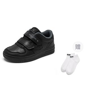 HOBIBEAR Детские кроссовки с низким верхом, амортизирующие, устойчивые к истиранию, нескользящие, дышащие, черные