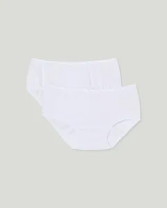 Упаковка из двух подгузников для девочек с рюшами Cotton Juice, белый