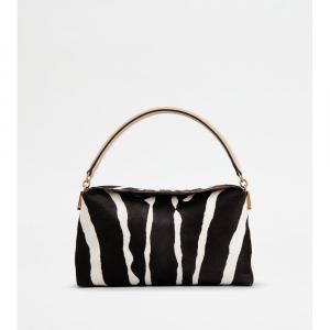 Tod's T Case мини-сумка через плечо из кожи Pony Effect, бежевый/белый/черный