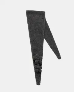 Мини-шарф Daisy с подкладкой Tous, темно-серый