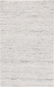 Ковер SAFAVIEH, 122 x 183 см, Marbella Collection, Grey & Ivory, геометрический рисунок, ручной работы из шерсти, идеально для гостиной, спальни, столовой (MRB205F-4)