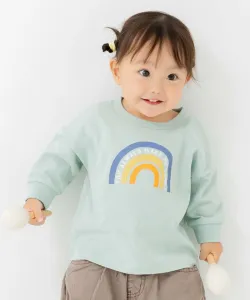 Футболка с длинными рукавами, 100% хлопок, с принтом Chil2, цвет H Rainbow/Mint