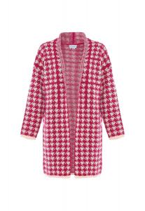 Куртка caneva Sweater, цвет WOLLWEISS PINK KARIERT