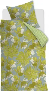 Комплект постельного белья Мако-сатин Melodi, зеленый, размер 135x200+80x80 Oilily