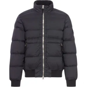 Куртка с высоким воротником и утеплителем STONE ISLAND, черный