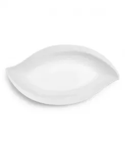 Сервировочное блюдо из меламина 20,5 дюймов в лепестках Q Squared, white