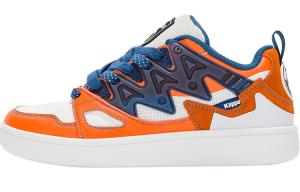 Кроссовки Coppolella X Kappa Skateboard Shoes Unisex Low-Top White/Fresh Orange/Poseidon Blue