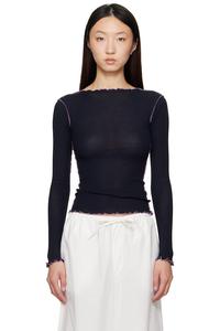 Футболка с длинным рукавом и принтом вен Baserange, мультиколор