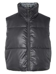 Pieces Стеганый жилет серого цвета