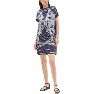 HERMES Женское платье с коротким рукавом SS25 Blue